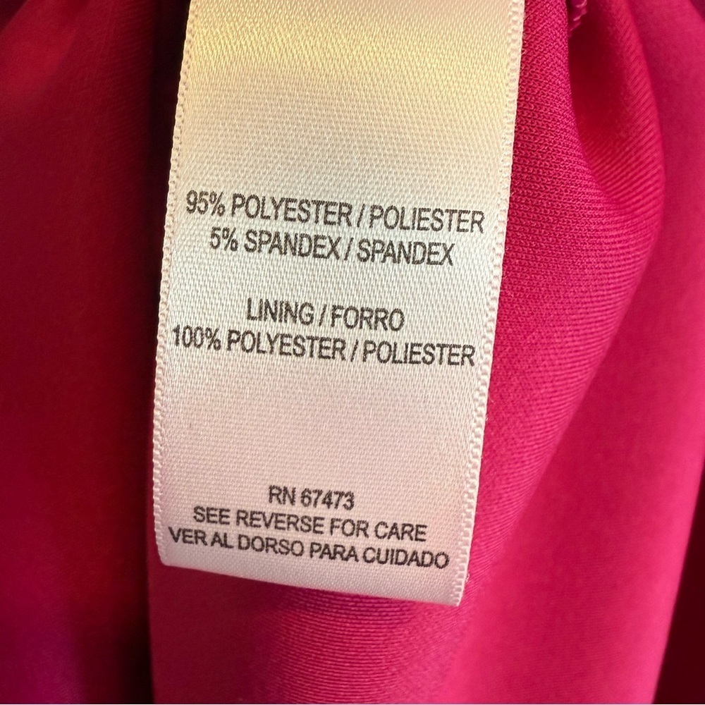 Magenta Pink Sweetheart Neckline Mini Dress Size 10 - Picture 10 of 11